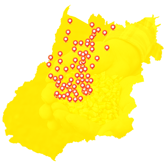 Mapa de Onde Comprar - Xixá Alimentos